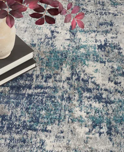 Nourison Home Passion Psn36 5'3"x7'3" Area Rug In Ivory,teal