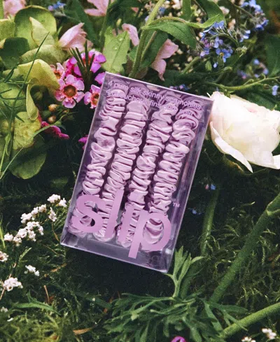 Slip 4-pc. Pure Silk Back-to-basics Skinny Scrunchies Set In Wildflower