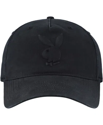 Lids Men's And Women's Black Playboy Embossed Logo Adjustable Hat In Black