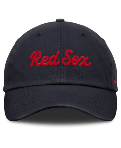 Nike Women's Navy Boston Red Sox Club Adjustable Hat In Navy