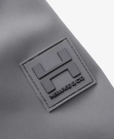 Hawke & Co. Men's All-season Lightweight Stretch Hooded Rain Jacket In Gray