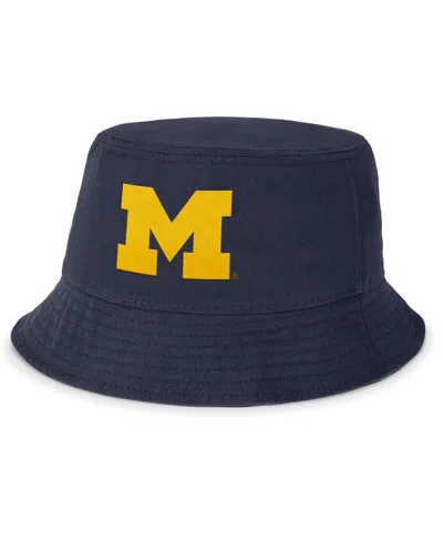 Jordan Men's Navy Michigan Wolverines Local Apex Bucket Hat In Navy