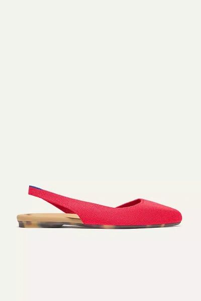 Rothys The Almond Slingback In Red In Lollipop Red