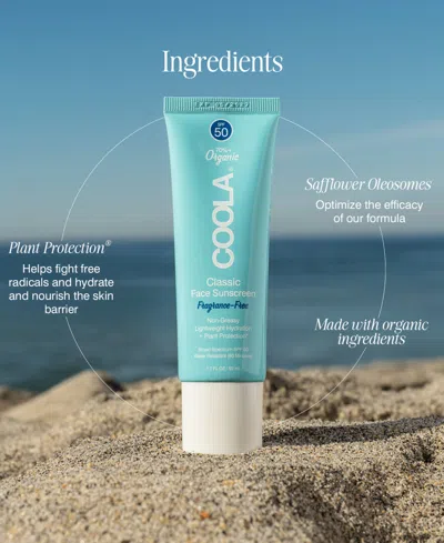 Coola Classic Face Sunscreen Lotion Spf 50, 0.85 Oz. In No Color