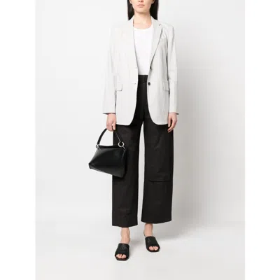 Theory Single-breasted Button Blazer In White