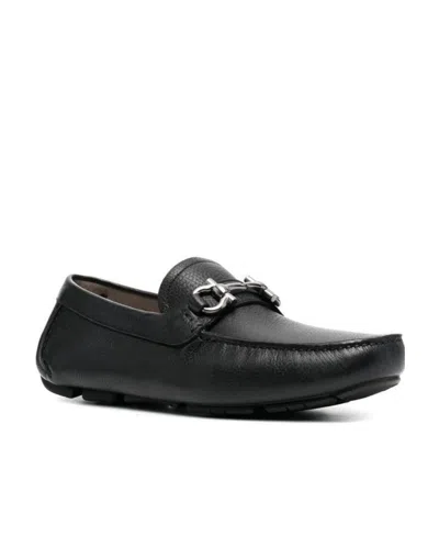 Ferragamo Gancini Leather Loafers In Multicolor