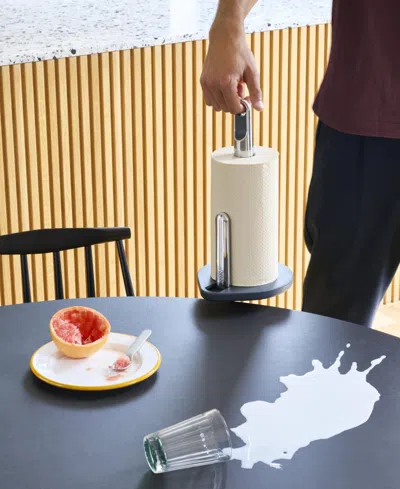 Joseph Joseph Hold Easy-tear 13" Paper Towel Holder In Gray