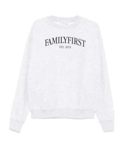 Family First Long Sleeve Sweatshirt In White