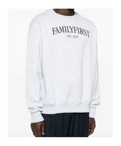Family First Long Sleeve Sweatshirt In White