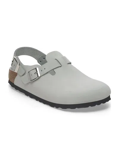 Birkenstock Tokio Suede Mules In Gray