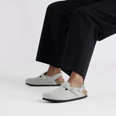 Birkenstock Tokio Suede Mules In Gray