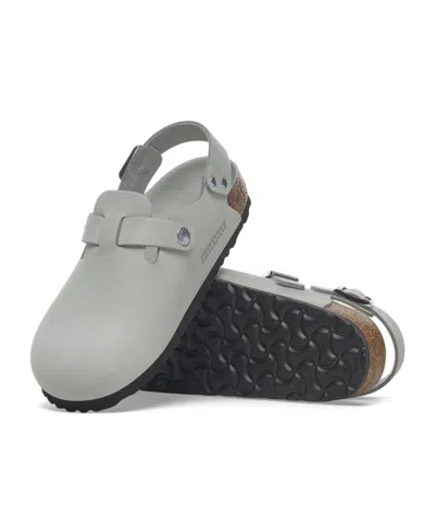 Birkenstock Tokio Suede Mules In Gray