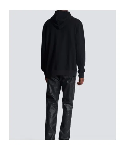 Balmain Universe Logo And Planet Hoodie In Black
