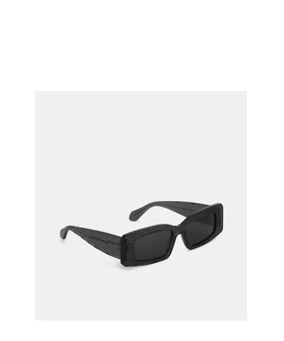 Alaïa Rectangular-frame Textured-acetate Sunglasses In Black