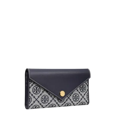 Tory Burch Stitching Contrast Envelope Style In Black