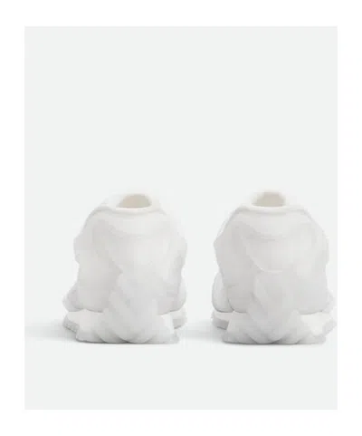 Bottega Veneta Men White Transparent Rubber Orbit Sneakers In Multi