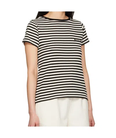 Moncler Cotton Crew-neck T-shirt In Black