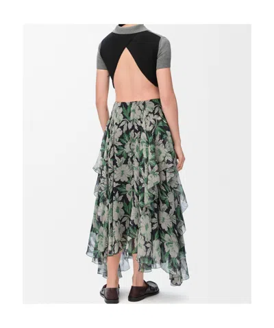 Loewe Top Corto Polo Tagliato In Black