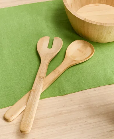 Arch Studio Set Of 2 Salad Servers, Exclusively At Macy's In Brown