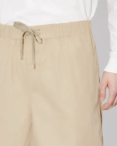 Kenzo Elasticated Drawstring Cotton Shorts In Gold