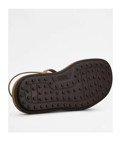 Tod's Sandals In Leather In Brown