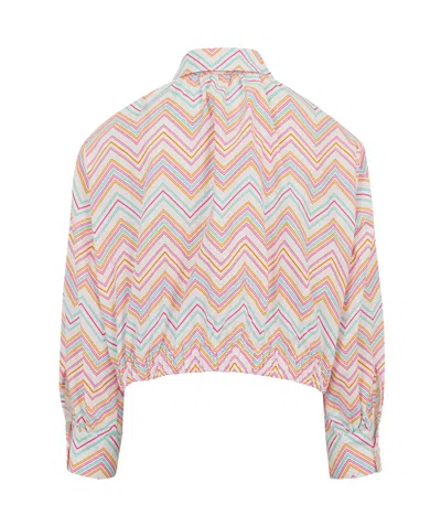 Missoni Long Sleeve Shirt In Pink