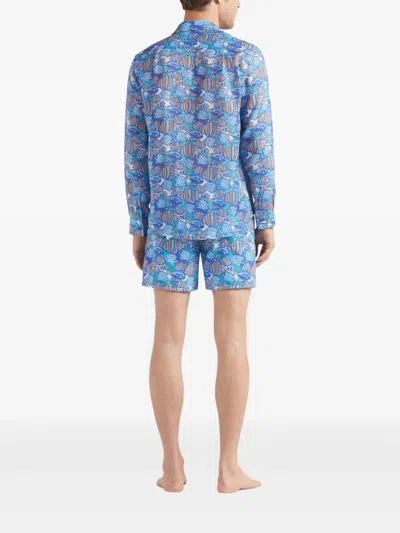 Vilebrequin Ramie Shirt In Blue