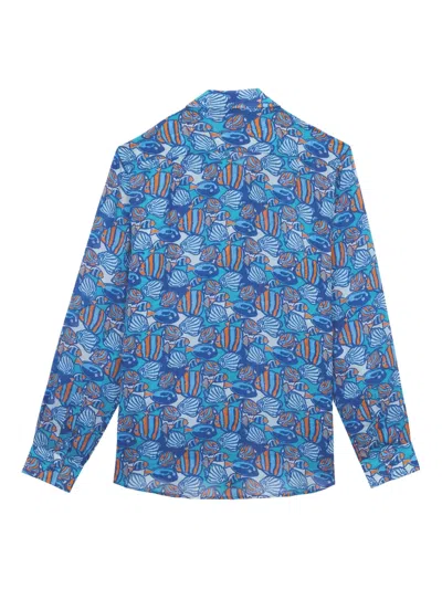 Vilebrequin Ramie Shirt In Blue