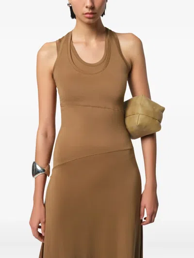 Apparis Lynn Tank Maxi Dress In Saddle Brown