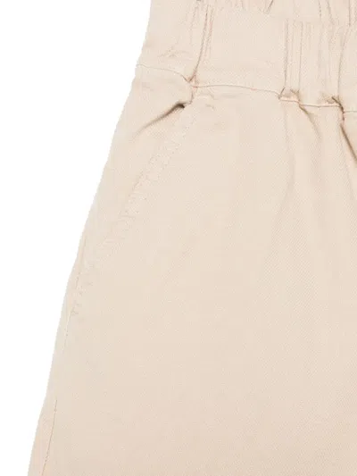 Il Gufo Canvas Bermuda Shorts In Neutrals