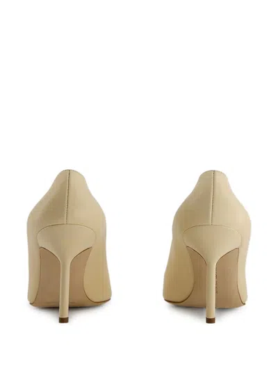 Manolo Blahnik Bb 70mm Lambskin Stiletto Pumps In Neutral