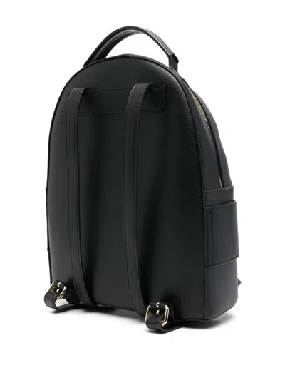 Armani Exchange Logo-plaque Backpack In Black