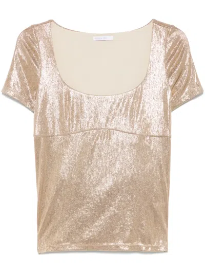 Patrizia Pepe T-shirt In Gold