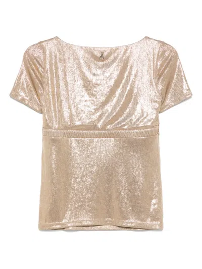Patrizia Pepe T-shirt In Gold