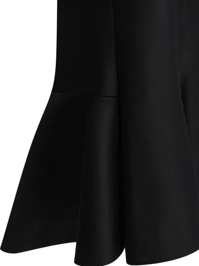 Khaite Mel V-neck Mini Dress In Black