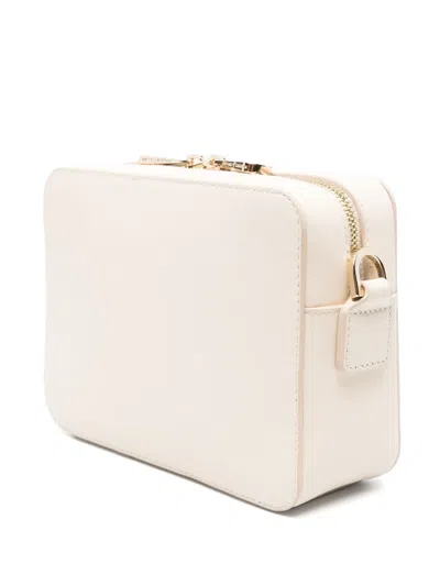 Aspinal Of London Leather Slot Weave Camera Bag In Ivory