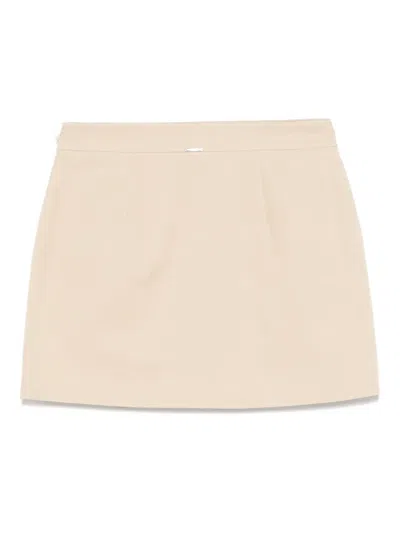 Liu •jo Adjustable-slits Mini Skirt In Neutrals