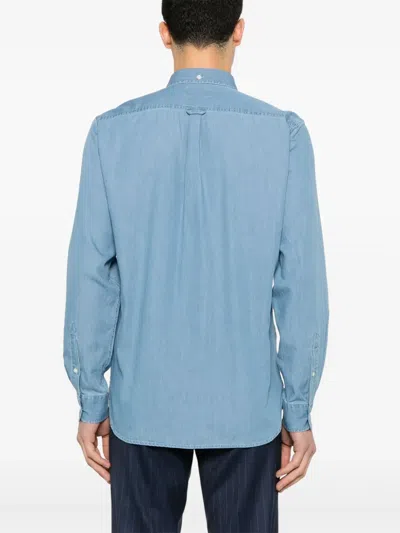 Woolrich Blue Button Down Shirt In Blue