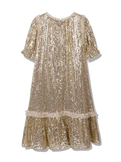 Needle & Thread Sequin Dress In Neutrals