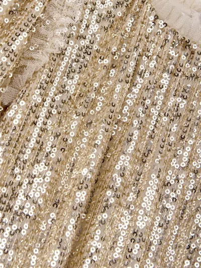 Needle & Thread Sequin Dress In Neutrals