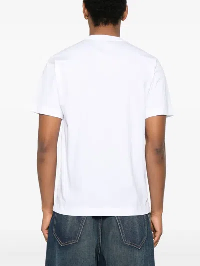 Etudes Studio Etudes Wonder Patch Short Sleeves Cotton T-shirt In White