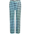 VICTORIA VICTORIA BECKHAM Check wool-blend trousers