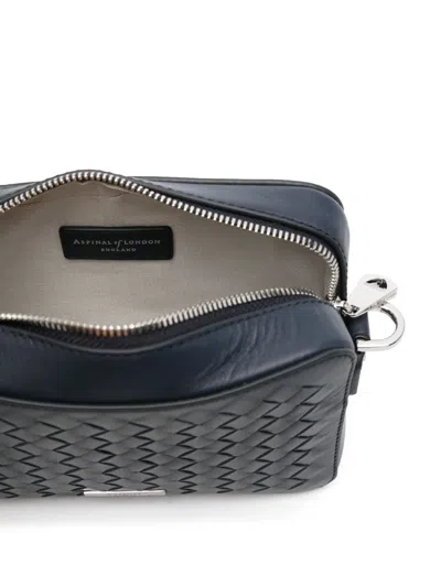 Aspinal Of London Camera Crossbody Bag In Navy