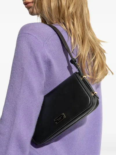 Kate Spade Leather Tote Bag In Black