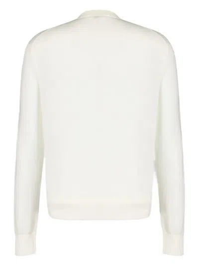 Commas Merino-wool Jumper In White