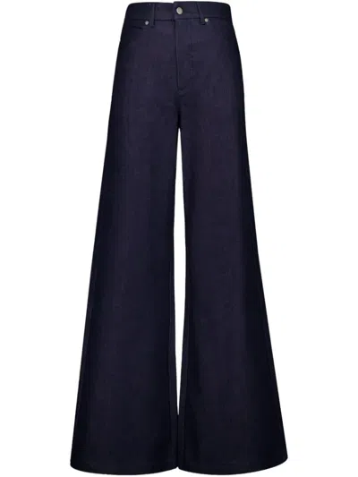 URANUS 刺绣喇叭牛仔裤