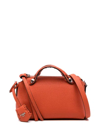Fendi Orange By The Way Selleria Mini Mini Bag In Brown
