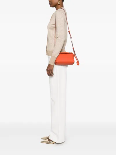 Fendi Orange By The Way Selleria Mini Mini Bag In Brown