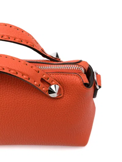 Fendi Orange By The Way Selleria Mini Mini Bag In Brown