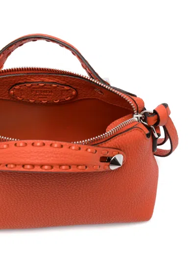 Fendi Orange By The Way Selleria Mini Mini Bag In Brown